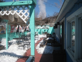 The patio at RC's