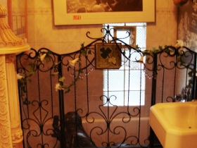 Men's bathroom upstairs.