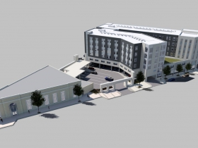 Aerial view of Phase I and Phase II