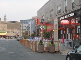 Divino Wine & Dine and Two Bucks Parklet.