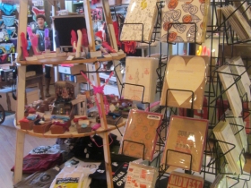 The greeting cards they sell come from independent companies across the country, especially from Chicago, Stuart said.