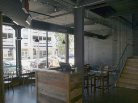 Inside Pizza Man.