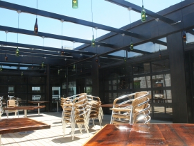 Second floor outdoor courtyard.