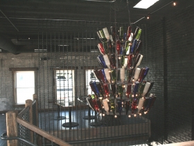 The chandelier from the second floor.