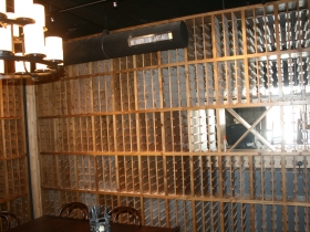 Wine room.