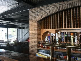 Pizza Man's new bar.