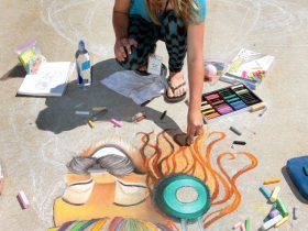 West Bend West High School student and artist, Kinsley Kohls