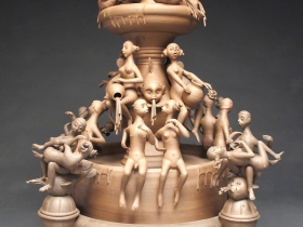 Gerit Grimm, Fountain, Stoneware, 2012 41” x 26” x 26”