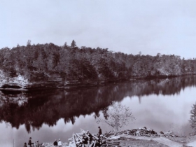 Ravine Bridge to Black Hawk Island, 1896