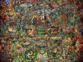 Plate with Wreath Forest by Robin Jebavy