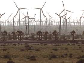 Tom Bamberger, Windmills, inkjet pigment print face mounted on plexi, 2006