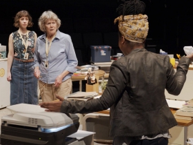 April Paul, Flora Coker and Malaina Moore in PRINCIPAL PRINCIPLE