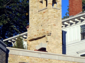 New chimney on Michael White's Milwaukee home.