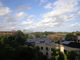 A view from the balcony.