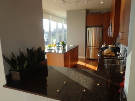 The kitchen.