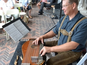 Milwaukee native Kurt Von Eckroth, plays a zither piece from Vienna