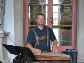 Milwaukee native Kurt Von Eckroth, plays a zither piece from Vienna