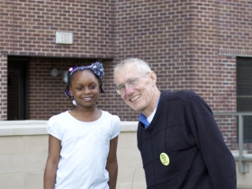 Girl from Our Next Generation with resident