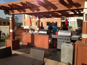 Party deck bar.