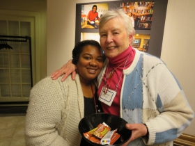 Rukiy Alexander, associate director of Our Next Generation, and Suzanne Osetek