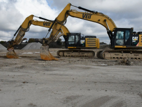 Veit Equipment at Northridge Mall Demolition Site