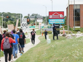Protest at Berrada Properties