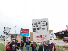 Protest at Berrada Properties