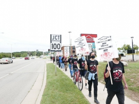 Protest at Berrada Properties