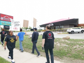 Protest at Berrada Properties