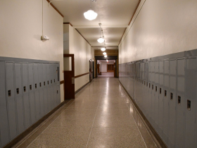 Hallway at Edison School Apartments
