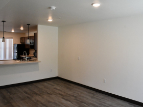 Townhome Interior at Edison School Apartments