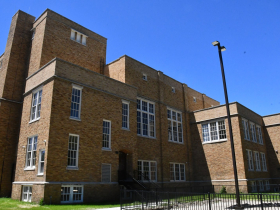 Exterior of Edison School Apartments
