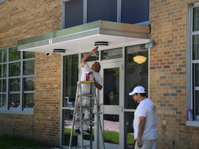 Final Touches on Edison School Apartments
