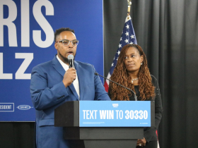 Marica Tipton and John W. Daniels, III at Clinton Event