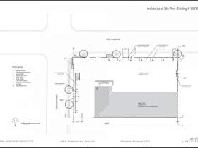 Existing Site Plan for Villard Commons