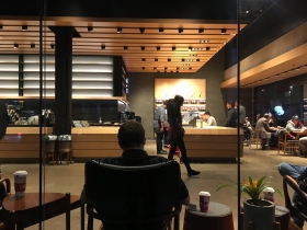 Starbucks Reserve on the Doco plaza.