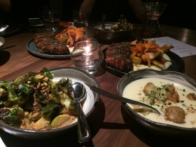 Dishes at Baptiste and Bottle