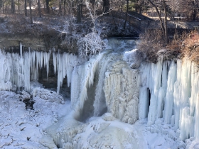 Frozen Minnehaha Falls