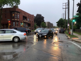 Car Caravan on Downer Ave.