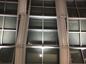 Crumpled articulation as viewed from inside the arena.