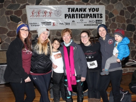 Gael Cullen family:  Molly Cullen, Annie Cullen Olivares, Miles Cullen (age 7), Gael Cullen (Event Chair), Colleen Cullen, Kathleen Cullen Ritter, Michael Ritter (age 15 mos.)