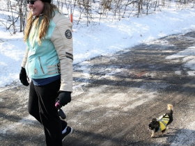 Participants at the Steve Cullen Healthy Heart Run/Walk held on Saturday, February 9th at Underwood Parkway in Wauwatosa