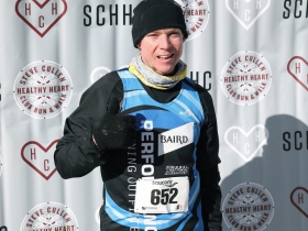David Luy from Performance Running Outfitters was the top finisher at the Steve Cullen Healthy Heart Run/Walk
