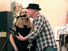Willy Porter and recording and touring partner, singer Carmen Nickerson.