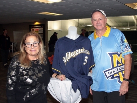 Elite Clubs’ owner, Kay Yuspeh and Steve 'The Homer' True.