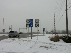Brown Deer Road and Highway 32 are at one end of Highway 100