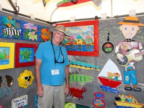 Folk artist, Morris E. Johnson from St. Petersburg, Fl