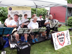 Music From The Hart, musicians and singers from Wauwatosa performed on the entertainment stage