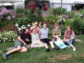 The Andrews-Girman clan, enjoyed a day in the gardens at the Firefly Art Fair