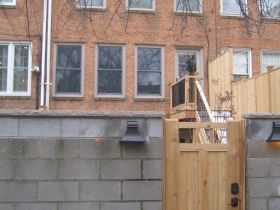 Ron Johnson's new fence and gate.